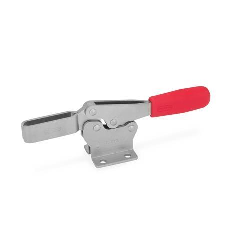Otto Ganter Stainless Steel Horizontal Acting Toggle Clamp with Horizontal Mounting Base, GN 820